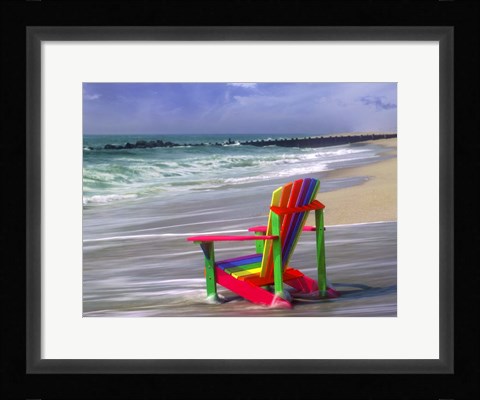 Framed Rainbow Chair Print