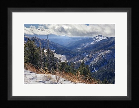 Framed Sierra Blanca Snow Print