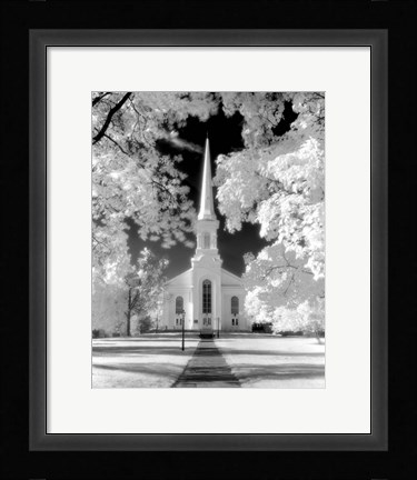 Framed Westfield Church Infrared Print