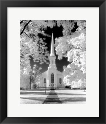 Framed Westfield Church Infrared Print