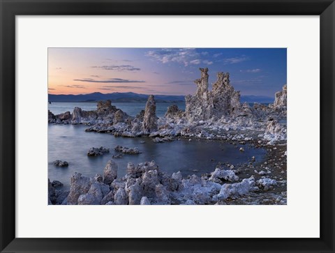 Framed Mono Lake South Tufa Dusk Print