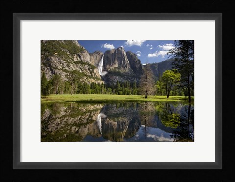 Framed Yosemite Falls Reflection Print