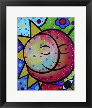 Framed Sun And Moon Lovers Print