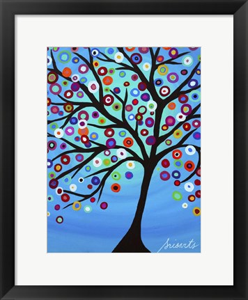 Framed Dancing Tree Of Life Print