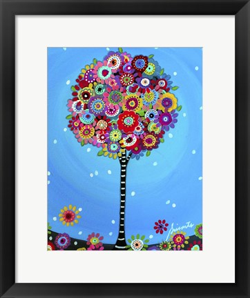 Framed Peaceful Tree Of Life Print