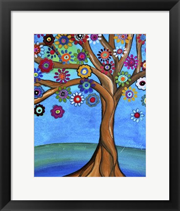 Framed Banyan Tree Of Life 1 Print