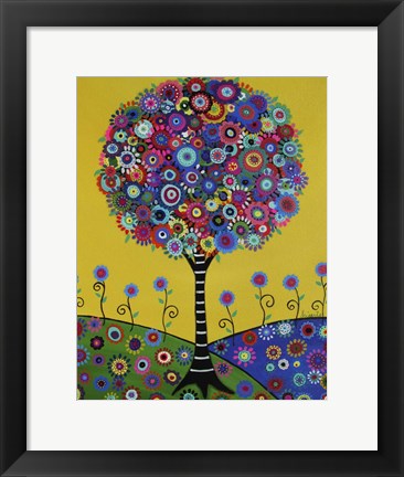 Framed Lisset Tree Of Life Print