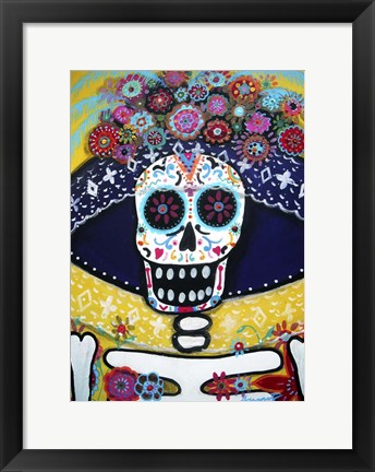 Framed Senorita Catrina Print
