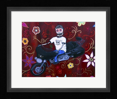 Framed Street Glider Harley Print