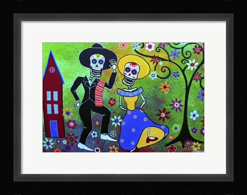Framed Taco Diablo Bailar Print