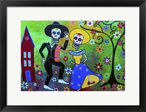 Framed Taco Diablo Bailar Print