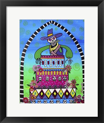 Framed Cowboy&#39;s Birthday Print