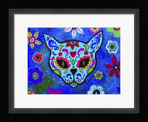 Framed El Gato Face Meow Print