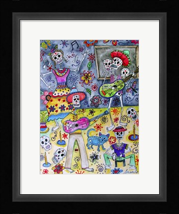 Framed Fiesta Calavera Print