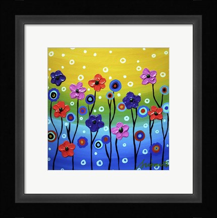 Framed Floral Fest Print