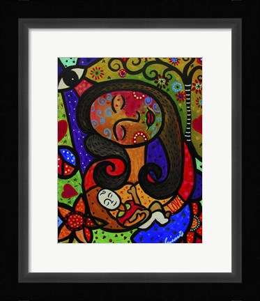 Framed Mother And Child II Print