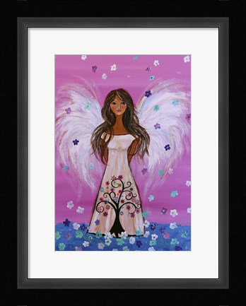 Framed Maddie's Guardian Angel Print