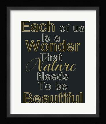 Framed Beauty Within Print