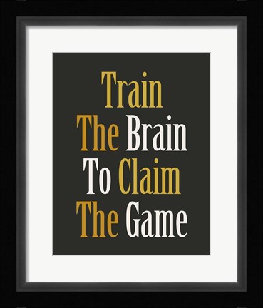 Framed Claim The Game Print