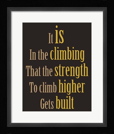 Framed Climber Print