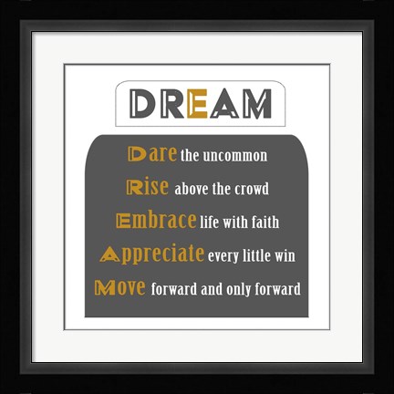 Framed Dream Print