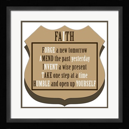 Framed Faith 1 Print