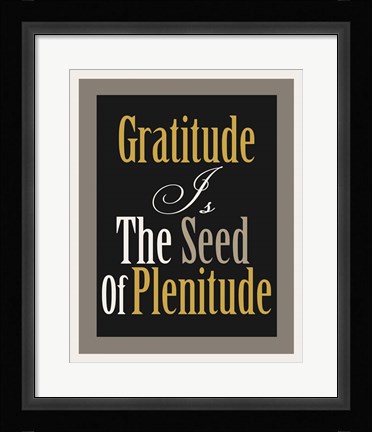Framed Gratitude 2 Print