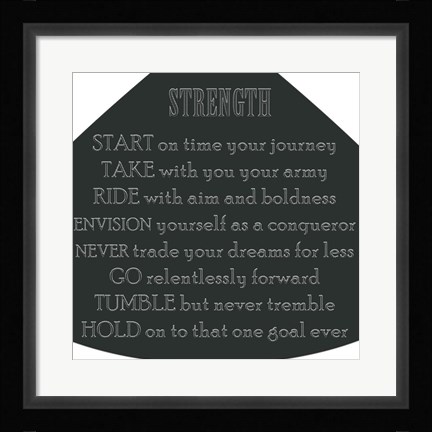 Framed Strength Print