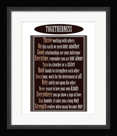 Framed Togetherness Print