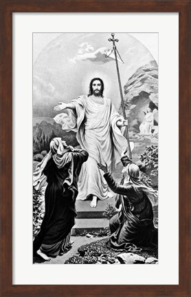 Framed Jesus Christ The Resurrection Easter Print