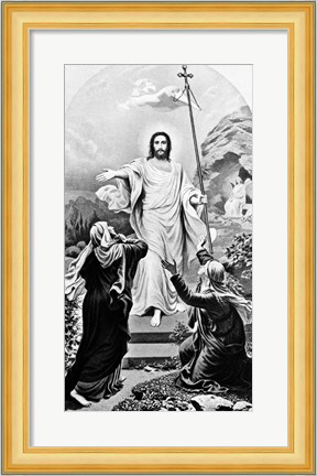 Framed Jesus Christ The Resurrection Easter Print