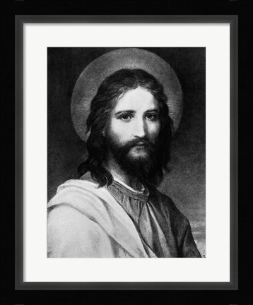 Framed Painting Titled The Christ Portrait Of Jesus Christ Print