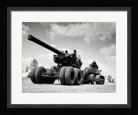 Framed 1940s Army Track Laying Vehicle Print