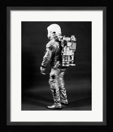 Framed 1960s Side View Of Astronaut Print
