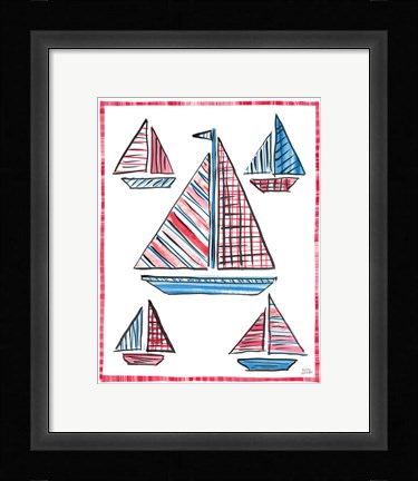 Framed Coastal Americana IV Print