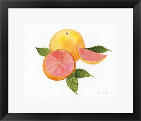 Framed Citrus Garden X Print