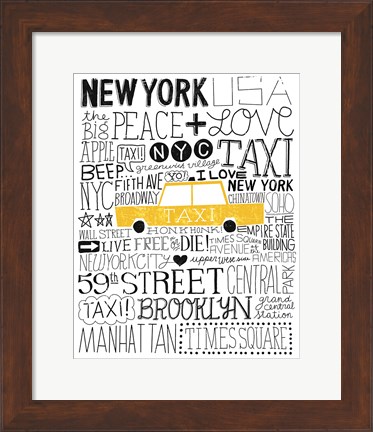 Framed Iconic NYC III Print