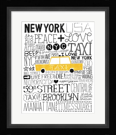 Framed Iconic NYC III Print