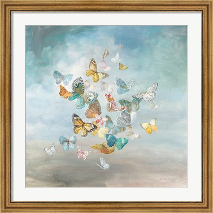Framed Beautiful Butterflies Print