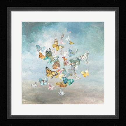 Framed Beautiful Butterflies Print