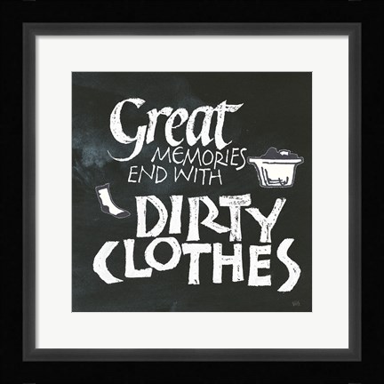 Framed Laundry Room I Print