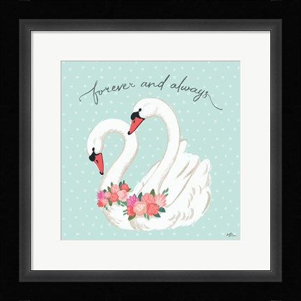 Framed Swan Lake VI Mint Print