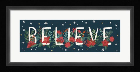 Framed Christmas Bloom VIII Print