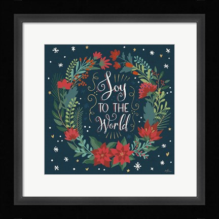 Framed Christmas Bloom II Print