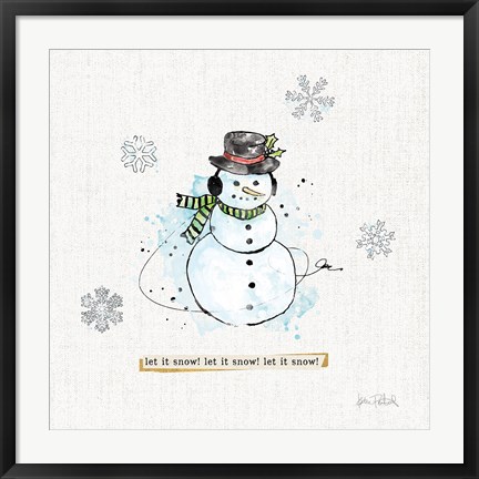 Framed Thoughtfully Frozen III Print