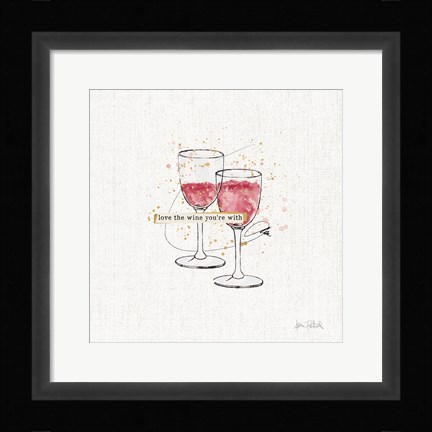 Framed Thoughtful Vines I Print