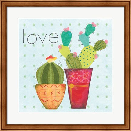 Framed Southwest Cactus III Print