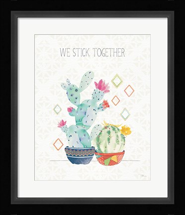 Framed Sweet Succulents IV Print