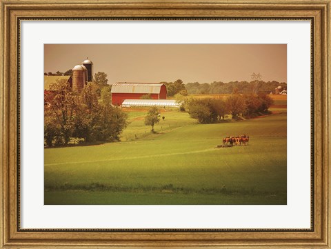 Framed Fall Farm Print