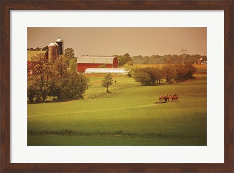 Framed Fall Farm Print
